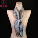 瑞蚨祥原創(chuàng)【嬉戲】【余生百合】100%桑蠶絲雙面印花真絲絲巾送禮禮盒裝 08391012藍/橘 88*88cm