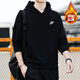 耐克（NIKE）衛衣男裝 新款運動(dòng)服健身連帽長(cháng)袖舒適休閑加絨保暖套頭衫 BV2655-010/連帽/加絨 L 175/92A