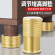 優(yōu)居萊桌子增高墊家具底座桌腳墊高支撐腳可調(diào)節(jié)茶幾柜枱沙發(fā)墊高底座 鋁合金-亮金-43-75MM可調(diào)4個裝