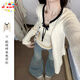 DXOT韓系休閑甜美白色毛衣針織衫外套女秋冬季2025新款內(nèi)搭打底衫chic 套裝 M 45/55kg
