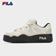 FILA 斐樂(lè )官方女鞋ROSETTA摩登板鞋春新款斑斕鞋運動(dòng)鞋休閑鞋 奶白/杏仁奶白-GA 37.5