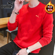 彪馬（PUMA）衛衣男裝 2025秋冬新款運動(dòng)服時(shí)尚小標logo保暖套頭衫休閑服上衣 691344-11/加絨-紅色 M 建議（120-140）斤