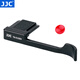 JJC 相機(jī)熱靴手柄 熱靴保護(hù)蓋 適用于富士X100VI X100V X100F XE3 XE4 大拇指柄 握柄 配件 黑色指柄+紅色快門按鈕