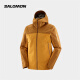 萨洛蒙（Salomon）男款 户外运动防风透气风衣外套 OUTLINE GTX 2.5L JKT 橡胶色 C21065 XL