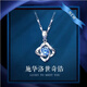 GLTEN【鑲嵌施華洛世奇鋯石】四葉草銀項鏈生日禮物結(jié)婚紀念日送女朋友