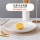 緯廷大盤(pán)子超大陶瓷家用深盤(pán)平果盤(pán)創(chuàng  )意14英寸特大號蒸魚(yú)剁椒魚(yú)頭圓盤(pán) 11英寸大號盤(pán)1個(gè)