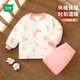 迷你木木屋兒童冬季加厚款家居服秋冬男女童夾棉套裝新年款 蝴蝶結小兔 110 