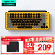羅技（Logitech）POP KEYS無(wú)線(xiàn)藍牙鍵盤(pán) 機械鍵盤(pán)無(wú)線(xiàn)辦公鍵盤(pán)筆記本電腦雙模手機平板ipad鍵盤(pán)MAC小巧便攜外接鍵盤(pán) 熱力黃