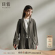 日著(zhù)【商場(chǎng)同款】西裝休閑外套2024夏季新款女寬松復古回潮棉麻撞色 樹(shù)影咖 L