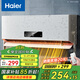 海爾（Haier）取暖器家用免打孔壁掛式暖風機居浴級防水浴室電暖器強勁暖風電暖氣速熱防燙取暖爐熱風機 【擺葉+毛巾架】智能遙控款HNF-S2007A