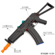 高恩錦j12代明AK74U玩具槍軟彈兒童突擊步搶成人發(fā)射器沖鋒熗wargame 電動 10000發(fā) 12代AK74U高配版