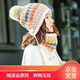 儂依拉毛線帽冬季帽子女冬天韓版潮甜美時(shí)尚可愛(ài)毛球秋冬針織保暖護(hù)耳帽 米色