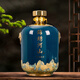 寶福祥陶瓷酒壇密封酒壇白酒儲存容器景德鎮(zhèn)陶瓷酒具壇子5斤裝陶瓷空瓶 錦繡山河-5斤裝單瓶