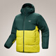 始祖鳥(niǎo)（ARC'TERYX）Thorium SV Hoody 750蓬松鵝絨保暖透氣耐磨男士連帽羽絨服外套 Lampyre / Pytheas黃色/箱車(chē)綠 L