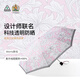 富爾頓（FULTON）Morris聯(lián)名系列太陽傘防曬防紫外線晴雨兩用女遮陽傘小巧防曬七夕 Pink Chrysanthemum