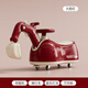 hopkids兒童花生車(chē)扭扭車(chē)溜溜車(chē)男女寶寶1-3歲防側翻挖掘機玩具妞妞車(chē) 火焰紅-四輪萬(wàn)向/帶燈光/帶挖臂