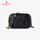夢(mèng)特嬌（MONTAGUT）女包小包包新款女士包包時(shí)尚單肩包斜挎鏈條包包女包母親節禮物 黑色RA612065101