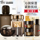 阿芙（AFU）木乃伊抗皺護膚品套裝 黃金油肽緊致淡紋保濕水乳套裝化妝品禮物 4件套：水+精華+眼霜+面霜