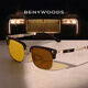 BENYWOODS德國純鈦?zhàn)兩挂曠R男日夜兩用太陽鏡防遠(yuǎn)光夜間駕駛專用高清眼鏡