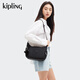 Kipling【七夕禮物】男女款25秋冬新款輕便斜挎包百納牛角包GABBIE/GABB GABB S-黑皮諾色