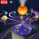 靈俞太陽(yáng)系行星模型旋轉八大行星投影3D立體天體儀教兒童科學(xué)stem玩具 太陽(yáng)系行星語(yǔ)音投影儀【中英雙語(yǔ)】