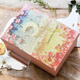 瑜尚臻品 ins油畫(huà)禮盒空盒 大號(hào)禮物品包裝盒袋子節(jié)生紀(jì)念日表白伴手禮物 禮盒+禮袋+拉菲草 28*20*9cm