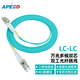 APESD 光纖跳線電信級千兆萬兆多模OM3/OM4雙芯LC-SC-ST-FC跳線機房收發(fā)器ODF尾纖低煙無鹵光纖延長線 LC-LC萬兆多模雙芯OM3 1米