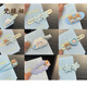 梵緹婭新款可愛(ài)云朵發(fā)夾女星星側(cè)邊劉海夾兒童鴨嘴夾子小邊夾發(fā)卡頭飾 藍(lán)色小熊系列9件套