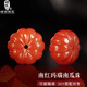 綠儂珠寶 南紅瑪瑙南瓜珠散珠聯(lián)合料櫻桃紅隔珠手串腰珠diy配珠 直徑約9mm/單顆