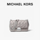 MICHAEL KORS禮物奢侈品MK女士包包SLOAN羊皮革單肩斜挎包小號珍珠灰