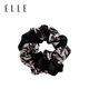 ELLE發(fā)圈女生扎頭繩低丸子高馬尾手繪印花優(yōu)雅大腸圈禮物送女友教師節