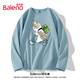 班尼路（Baleno）長(cháng)袖t恤男春季學(xué)生潮牌卡通長(cháng)袖打底衫休閑重磅純棉透氣內搭上衣