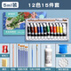 晨光丙烯顏料套裝防水防曬不掉色兒童涂鴉無(wú)毒可水洗畫(huà)畫(huà)彩繪油畫(huà)diy手繪墻繪畫(huà)聚丙烯小支盒裝專(zhuān)用染料 12色5ml/15件套