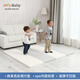 Jolly Baby嬰兒XPE爬行墊可折疊寶寶爬爬墊客廳家用加厚4CM防摔墊兒童游戲墊 灰白之初墊（經(jīng)典款） 180*180*4CM
