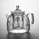 樸原良品耐熱玻璃蒸煮兩用煮茶壺 家用耐高溫泡茶壺 電陶爐用養(yǎng)生壺花茶壺 樹紋小龍貓蒸煮兩用茶壺1200ml