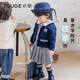 幼歌（YOUGE）嬰幼兒春季學(xué)院風(fēng)復(fù)古格紋百褶裙寶寶俏皮可愛半身裙潮 藍(lán)色 80 cm（建議身高73-90）