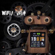 ZRQF日本桌面智能WIFI天氣預(yù)報(bào)電子時鐘科技感賽博朋克機(jī)器人鬧鐘擺件 咖啡色【當(dāng)天發(fā)貨】