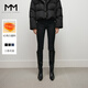 麥檬MM麥檬2023年秋冬顯瘦黑色高腰長(cháng)款加厚灰牛仔褲女5EA952761 黑色高腰款5E8953041 XS