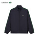 LACOSTE法國鱷魚(yú)男裝25春夏新款時(shí)尚拼色運動(dòng)夾克外套|BH2593 BMI/藏青/綠色飾邊 2XL