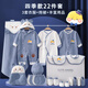 虎洋洋（HuYangYang）嬰兒衣服新生兒衣服禮盒套裝剛出生寶寶滿(mǎn)月送禮物高檔用品22件套