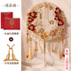 金鳳傾城新娘團扇diy手工制作結(jié)婚禮物送新人訂婚高檔實用送哥哥嫂子閨蜜 玉貌花容白-成品