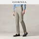 格羅尼雅（GORNIA）男士抗皺易打理休閑褲時(shí)尚百搭商務(wù)舒適長(zhǎng)褲GBW22120429 卡其色 32