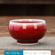 極友茗郎窯紅主人杯品茗杯陶瓷開(kāi)片釉單杯個(gè)人專(zhuān)用茶盞杯景德鎮功夫茶具 郎紅杯-羅漢杯90ml1只