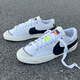 耐克（NIKE）休閑鞋男鞋2025新款夏季BLAZER開(kāi)拓者小白鞋低幫板鞋DZ2544-100 DN2158-101白色黑鉤 42