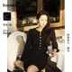 珂萊蒂爾2025春季新款羊毛香風(fēng)通勤氣質(zhì)淑女a(chǎn)字裙連衣裙 黑色 M