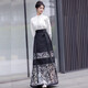 漢服冬季女裝新中式中國風(fēng)連衣裙成人女日常明制馬面裙全套正版套 螺鈿馬面裙一套：上衣+馬面裙 S