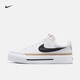 耐克（NIKE）COURT LEGACY女子厚底增高運(yùn)動鞋板鞋秋季易搭抓地耐穿DM7590 100白色/黑/麻黃/隊橙 37.5