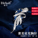 迪后（Dirholl）星黛花束奢侈高檔品牌胸針女士奢華胸花別針生日禮物送女友送老婆 銀白星黛胸針【七倉/當(dāng)次日達(dá)】