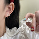 覽日鳥(niǎo)圓圈珍珠耳圈女養耳洞睡覺(jué)不用摘耳釘氣質(zhì)百搭素圈耳環(huán)耳扣 圓圈耳扣(配精美包裝盒)
