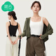 簡(jiǎn)云2件莫代爾棉小吊帶背心女內搭薄款打底衫可外穿針織無(wú)袖上衣夏季 黑色+白色 S 【建議80-95斤】